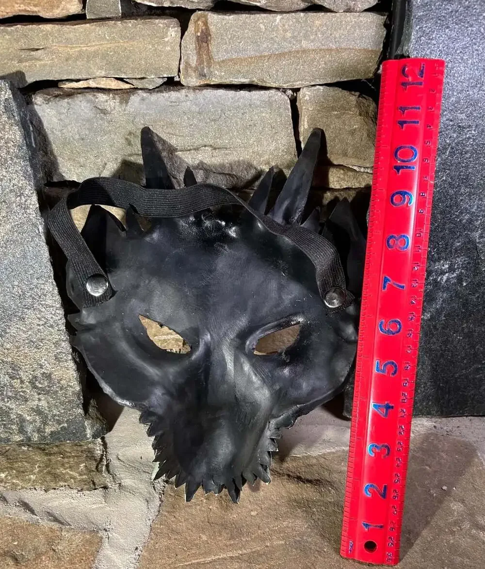 Black Dragon Mask 3D foam Halloween Dress up fantasy